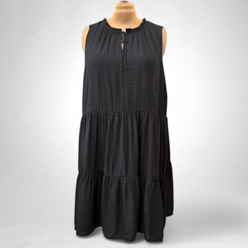 OLD NAVY Sleeveless Tiered Clip-Dot Mini Swing Dress, NWT! Size 4X